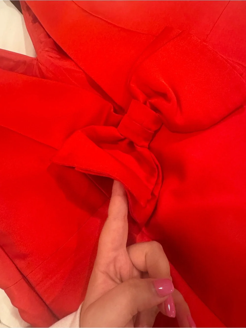 kate spade Red Backless Bow Mini Dress